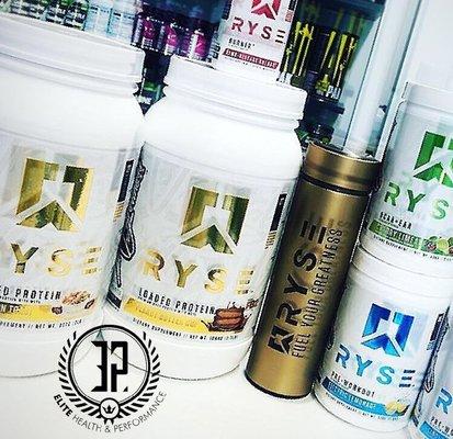 Great selection of RYSE products as well as many other well known brands.