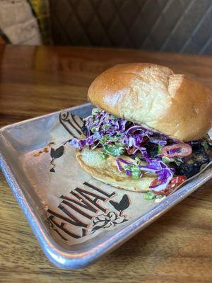 Jerk chicken sandwich