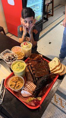 A full house plate plus some extras