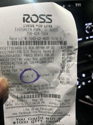 Ross Dress for Less