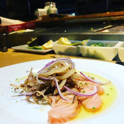 Truffle seared salmon