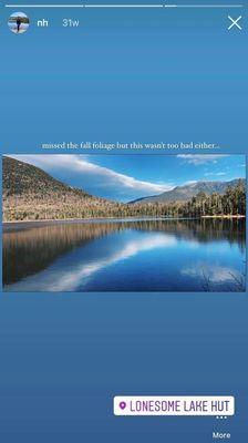 Lake view at the top