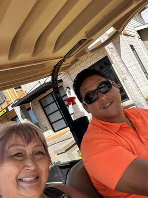 Friendly man drove me to their door