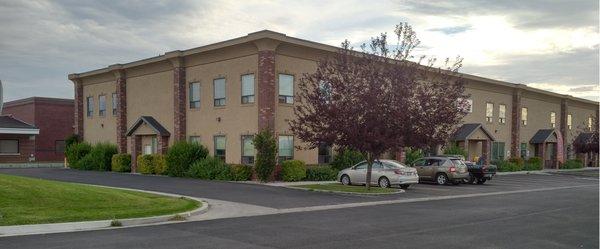 This is how our office looks when you're driving south on 10th west.