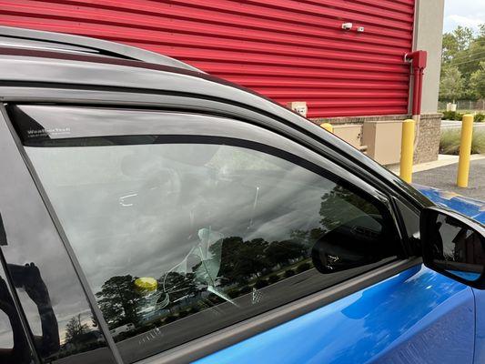 WeatherTech rain guards installed by Blake at AlleyKat Off-Road!