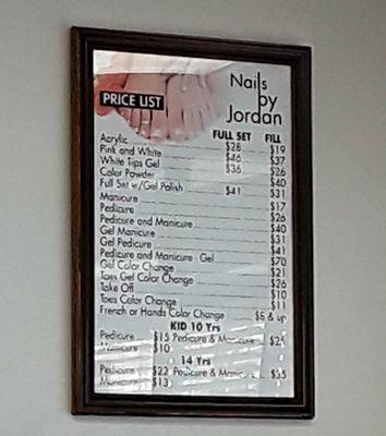 What they offer along with their prices.