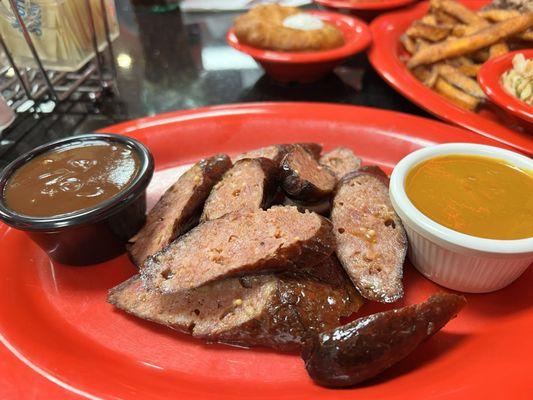 Sausages were not bad but nothing to rave about