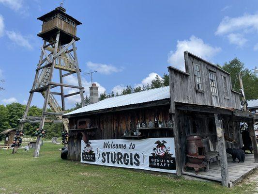 Bar and tower where the pyrotechnic fun happens!