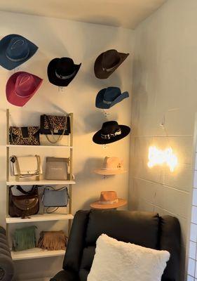 Custom made hats & purses, clutches etc