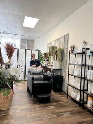 Maureen just cleaning up.