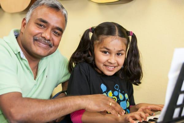 Kids and parents learn together.