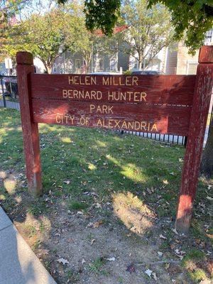 Helen Miller/Bernard Hunter Park