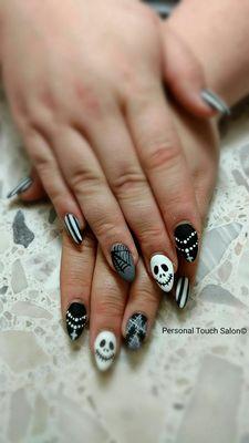 Halloween nails done by Debbie! So cool!!