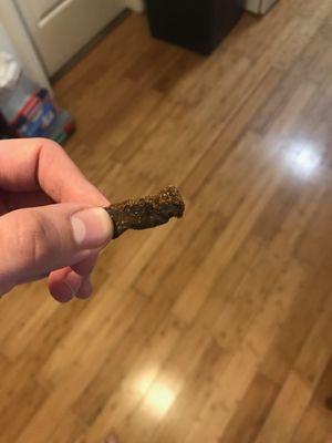Individual piece of peri-peri biltong