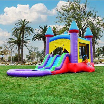 Big Bounce House with pool for lots of fun!!