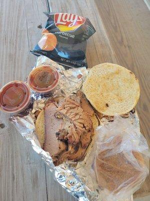 Brisket sandwich! Totally amazing!