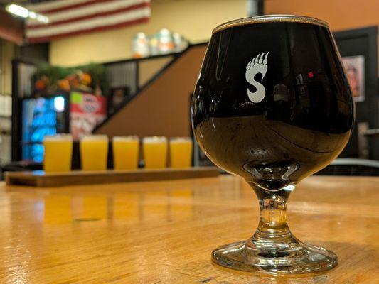 Night Fell Barrel Aged Stout!