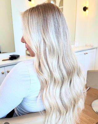Sun-kissed and glowing Fresh highlights for that perfect blonde pop!