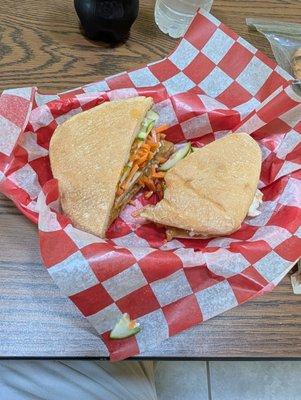 A Thai Peanut Chicken Sandwich