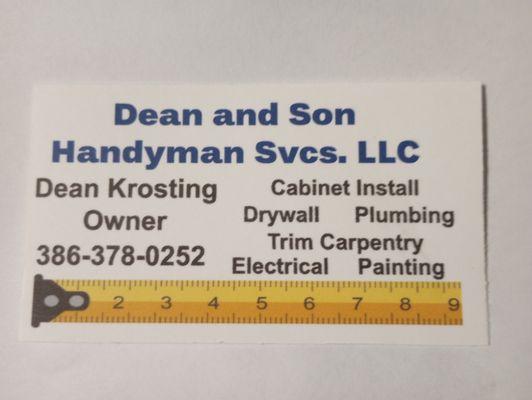 Dean And Son Handyman Services