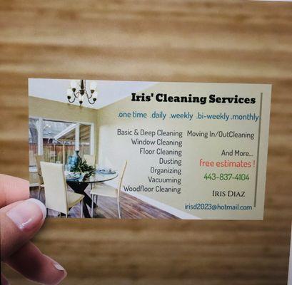 Iris Cleaning Services