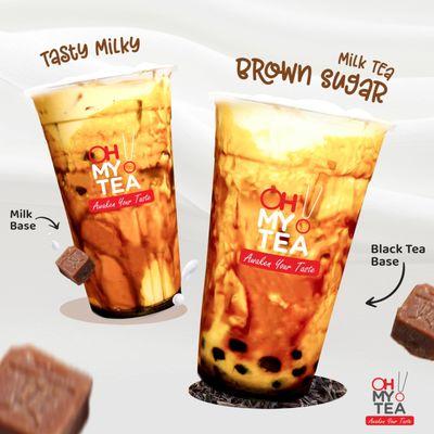 Tasty Milky and Brown Sugar Milk Tea.