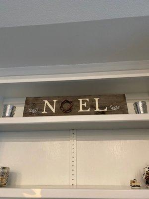 Finished project on display