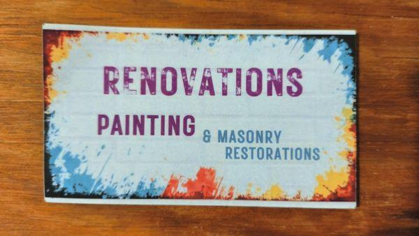 Renovations Painting And Masonry Restoration