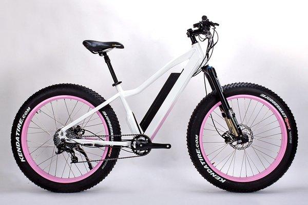 BigFan Women Fat CST Tire Electric Mountain Bike Beach Snow Aluminum Alloy Bicycle