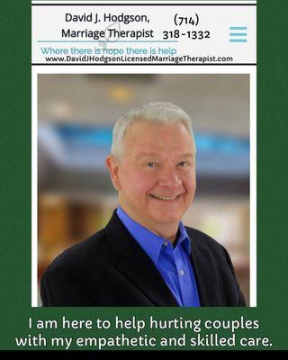David J Hodgson, Licensed Marriage Therapist
