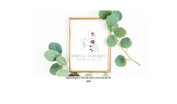 Sinfull luxuries is a small salon suite located in the salon Plex on Bonita Beach road. I specialize in both skin care as well as nail care.