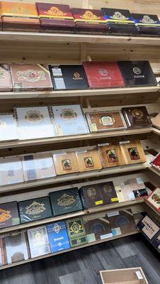 Cigar selection, cigar room
