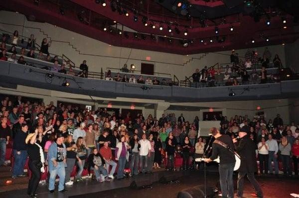CityStage is a ver intimate theatre - The audience LOVED Montgomery Gentry!