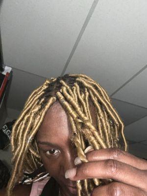 this the finished product after u so called making it look like new & trying to charge $150 for a touch up when my hair is sticking out