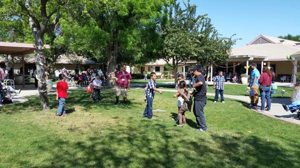 Annual Easter Egg Hunt 2015 with residents and families
