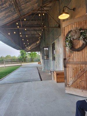 Outside- photo opp area