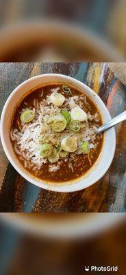 Chicken and sausage gumbo