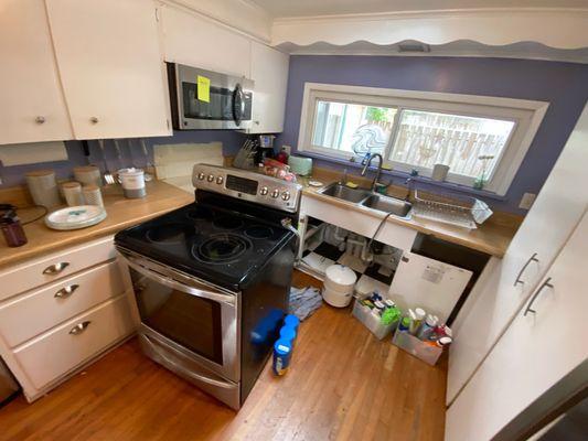 Before. It was a mess. A wet mess.