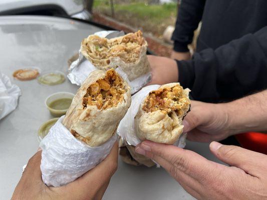 Breakfast Burritos and Super Burrito.