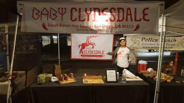 Dave at the PB farmers market.