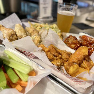 20 piece family pack. Best wings ever - so crispy, moist and great flavors.