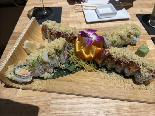 Marlin and Yummy Rolls.