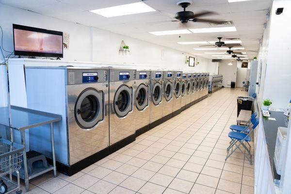 Smiley laundromat washers