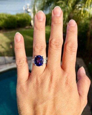 Custom designed engagement ring! Love it :)