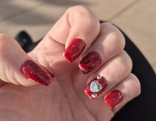 Fill on my nails Christmas vibes