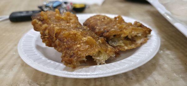 Fried banana :3 this was free sampled