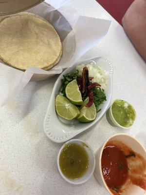 Sides for the menudo