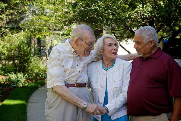 Our sprawling gardens are a hub of activity when the sun shines.