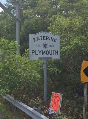 Entering Plymouth on Route 80 from Kingston.