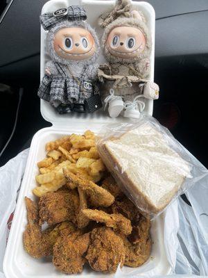 5 piece wings with lemon pepper lunch special